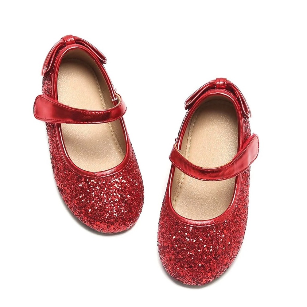 Sparkly Red Kids Mary Jane Shoes